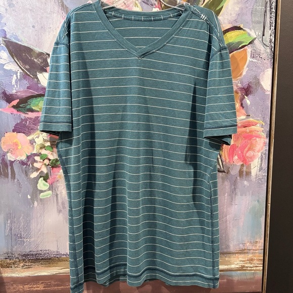 lululemon athletica Other - Lululemon Basic V Neck Shirt Men's Heathered Dark Turquoise